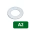 DIN 125A Laposalátét, A2, Rozsdamentes, M 3