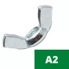 DIN 315 Szárnyas anya, A2, Rozsdamentes, M 12