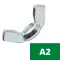 DIN 315 Szárnyas anya, A2, Rozsdamentes, M 4 