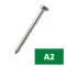   DIN 571 Hatlapfejű facsavar ( állványcsavar), A2, Rozsdamentes, 6x40