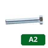 DIN 933 Hatlapfejű tövigmenetes csavar, A2, Rozsdamentes, M 10x20