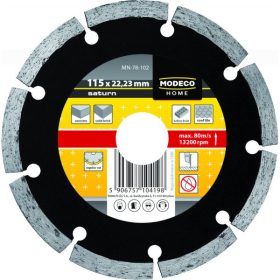   Gyémánt vágókorong szegmenses 115 mm (tégla, beton, vakolat)