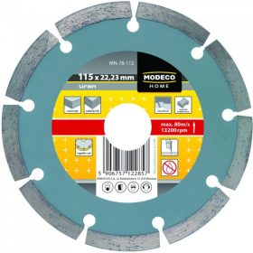 Gyémánt vágókorong szegmenses 115mm Uran