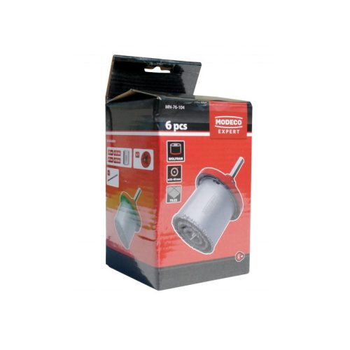 Wolfram szemcsés koronafúró készlet 33/53/67/73 mm, fúrógépbe (MN-76-104)