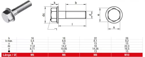 DIN 6921 Peremes hatlapfejű csavar,bordázott 8.8, Horganyzott, M 8x30