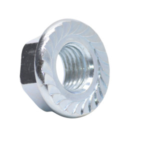 DIN 6923 Peremes hatlapú anya, 8., Horganyzott, M 5 (recézett)