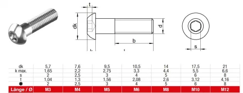 ISO 7380 Domborúfejű, belső kulcsnyílású csavar, 10.9, Horganyzott, M 10x16