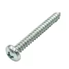 DIN 7981 Domború fejű kereszthornyos lemezcsavar, Acél, Horganyzott, 3,9x25