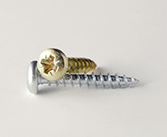 DIN 7505B Domborúfejű, faforgácslap csavar, Acél, Horganyzott, 4,5x50