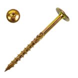 Faszerkezetépítő csavar, laposfejű, sárgahorganyzott 8x50