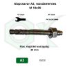 Alapcsavar A2, rozsdamentes M 10x90