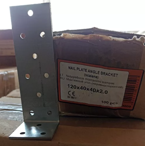 Sarokvas, horganyzott 120x40x40x2