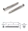 Teraszcsavar C1, rozsdamentes 5X80