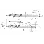Talajcsavar U 68x1000 - 111