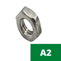 Rozsdamentes (A2) hatlapú alacsony anya (DIN 439)
