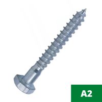  Rozsdamentes (A2) hatlapfejű állványcsavar (DIN 571)