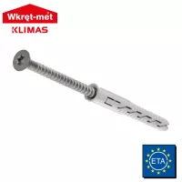 Keretrögzítő süllyesztett dübel süllyesztettfejű csavarral (KLIMAS)