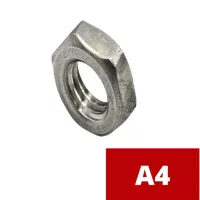 Saválló (A4) hatlapú alacsony anya (DIN 439)
