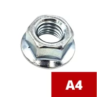 Saválló (A4) peremes anya (DIN 6923)