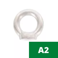  Rozsdamentes (A2) gyűrűs anya (DIN 582)
