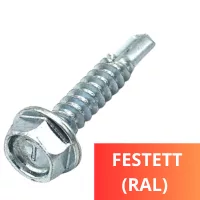 Festett (RAL) hatlapfejű önfúró lemezcsavar