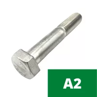 Rozsdamentes (A2) hatlapfejű részmenetes csavar (DIN 931)