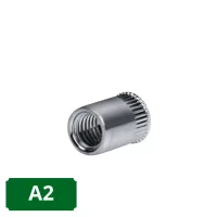 Rozsdamentes (A2) mikroperemes rovátkolt szegecsanya