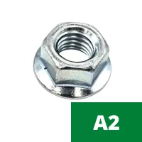 Rozsdamentes (A2) peremes anya (DIN 6923)