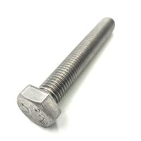 Saválló (A4) hatlapfejű tövigmenetes csavar (DIN 933)