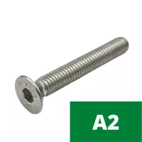 Rozsdamentes (A2) süllyesztettfejű belsőkulcsnyílású csavar (DIN 7991)